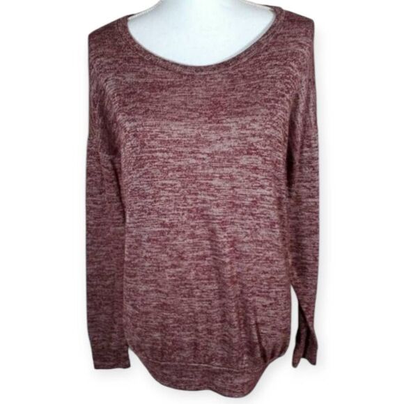 OLD NAVY MARBLED BURGUNDY SWEATER SZ.S EUC. - Picture 1 of 4